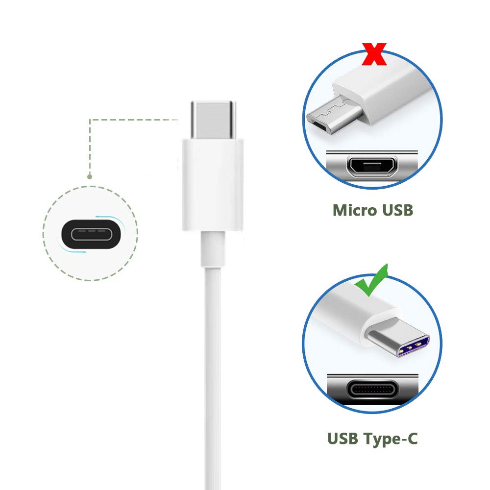 6ft and 10ft Long USB-C Cables, High Speed Data Sync Power Wire TYPE-C Cord Fast Charge - NWY72
