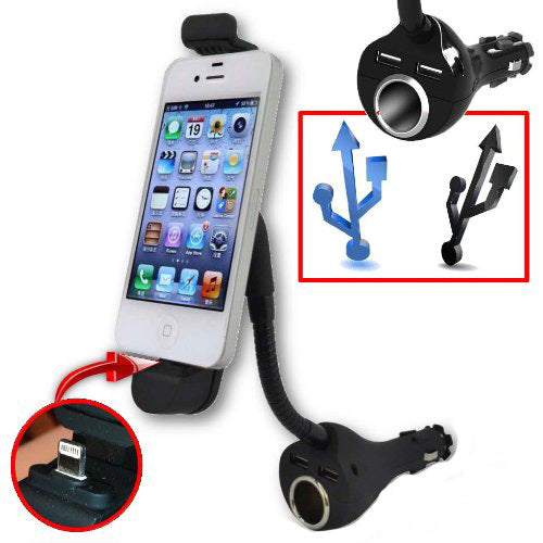 Car Mount, Cradle USB Port DC Socket Holder Charger - NWC95