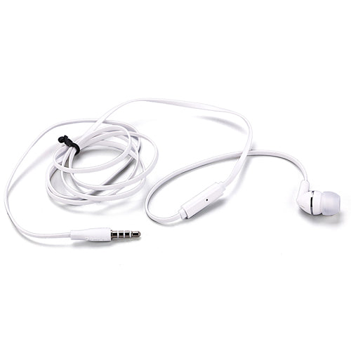 Mono Headset, Hands-free Single Headphone 3.5mm Wired Earbud Earphone w Mic - NWF70