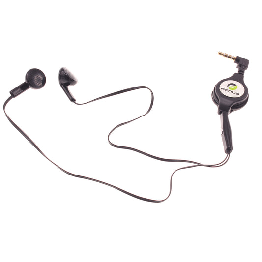 Retractable Earphones, Earbuds Handsfree Headset Hands-free Headphones - NWB63