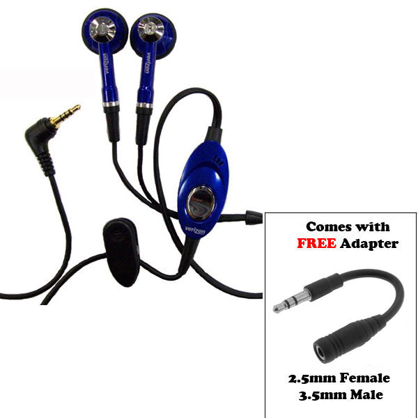 Headset, Earbuds Headphones Hands-free Microphone Earphones 2.5mm to 3.5mm Adapter - NWP08