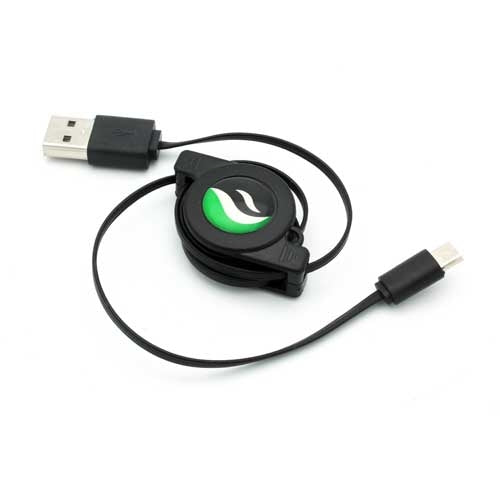 USB Cable, Cord Power Charger MicroUSB Retractable - NWC92