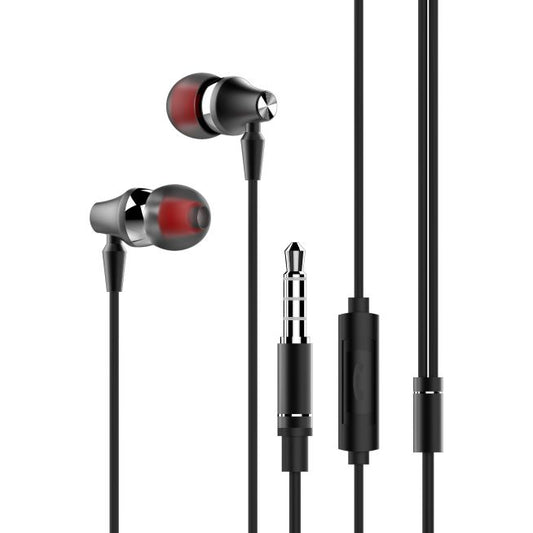 Wired Earphones, Metal Earbuds Headset Handsfree Mic Headphones Hi-Fi Sound - NWK46