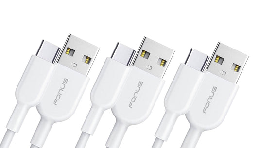 3ft, 6ft and 10ft Long USB-C Cable, High Speed Sync Power Wire TYPE-C Cord Fast Charge - NWY79