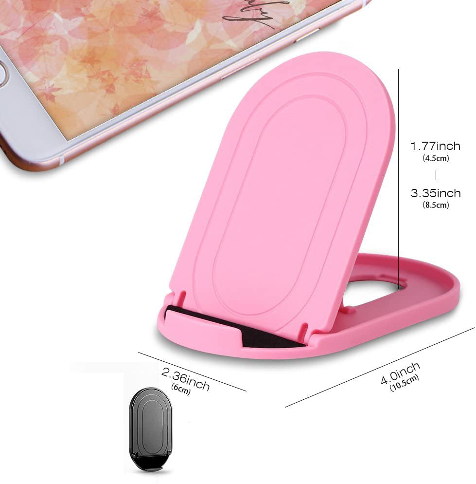 Fold-up Stand, Cradle Desktop Travel Holder Pink - NWZ16