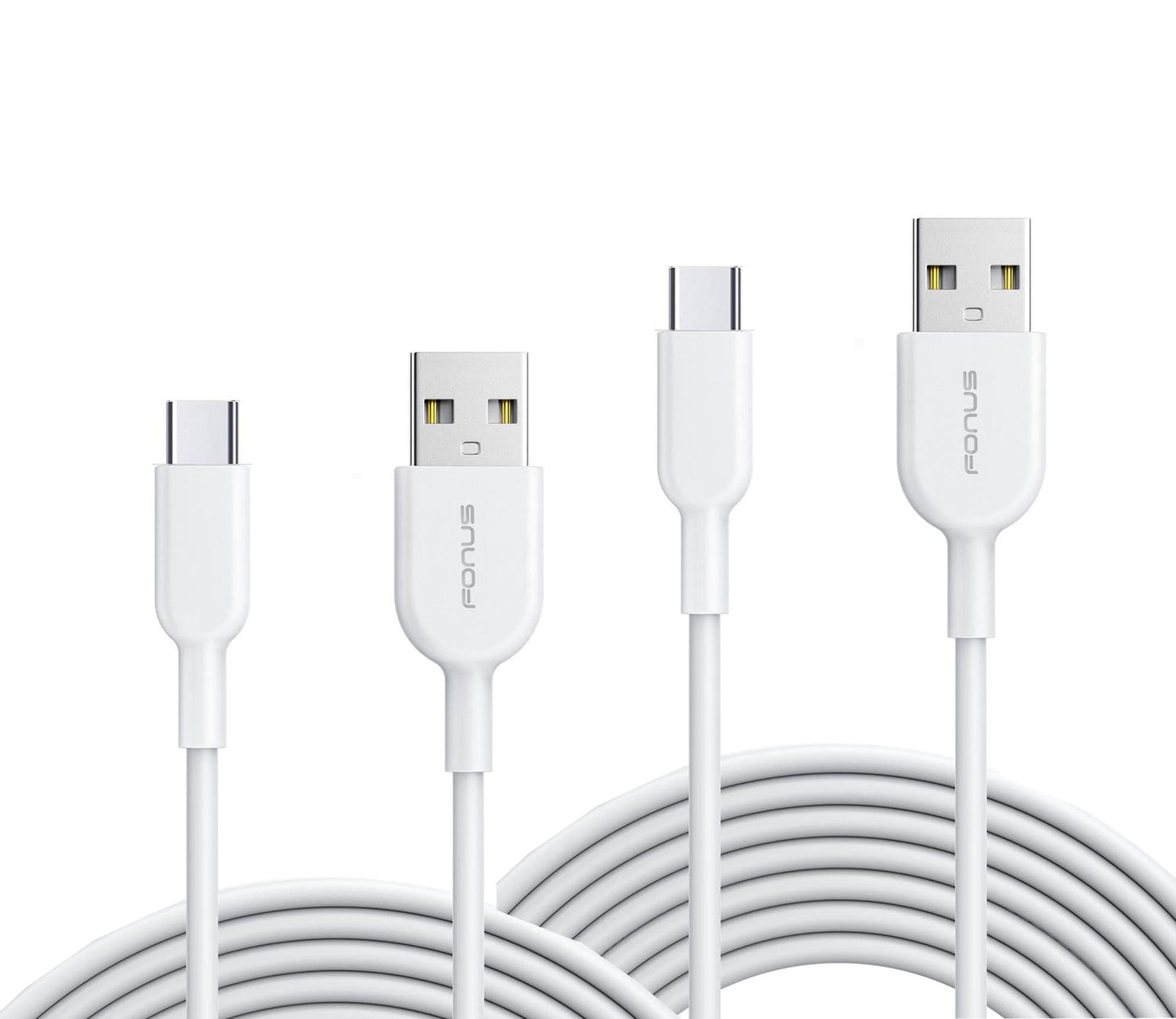 3ft and 6ft Long USB-C Cables, High Speed Data Sync Power Wire TYPE-C Cord Fast Charge - NWY71